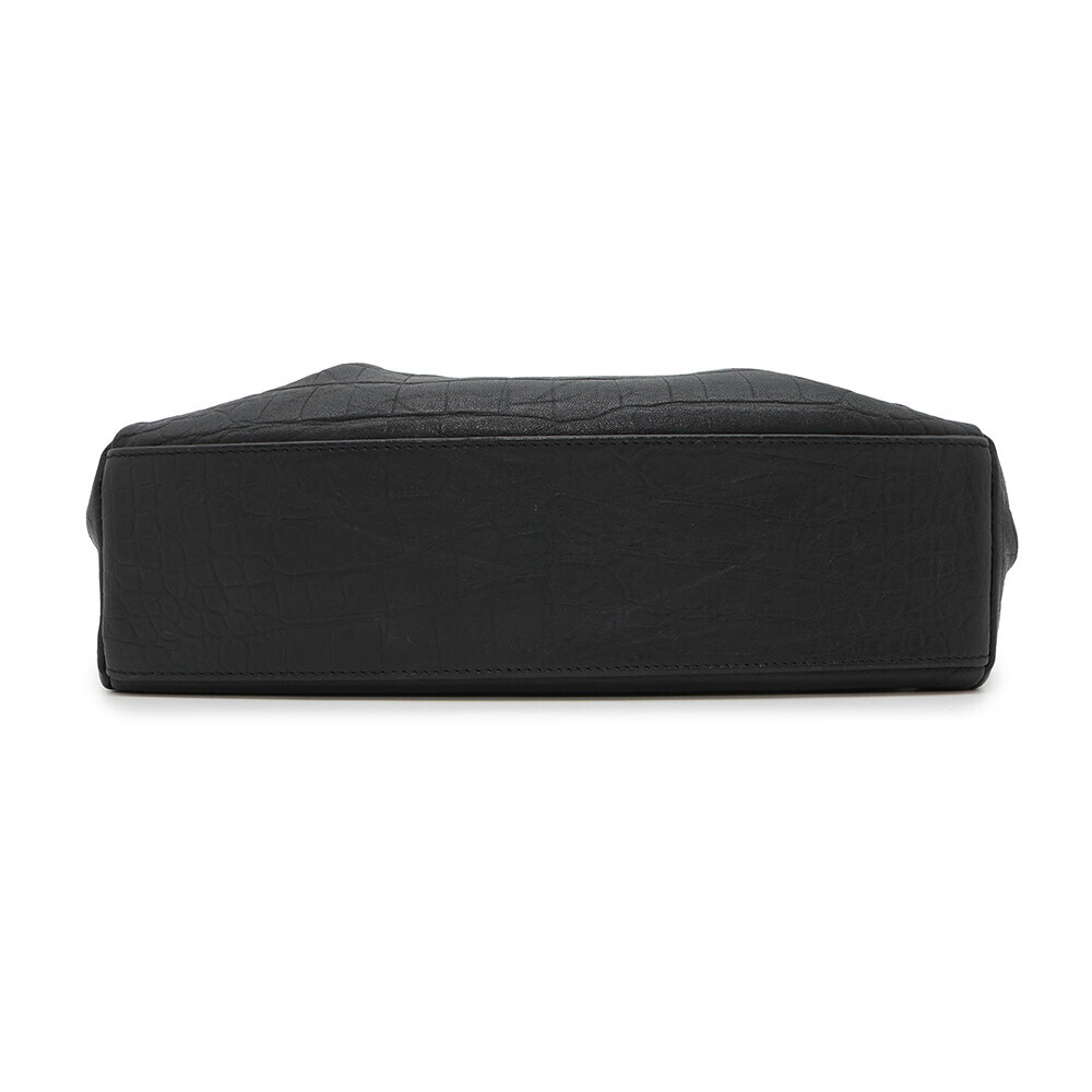 Saint Laurent Paris Shoulder Bag West Hollywood Embossed Leather Black - Picture 3 of 12
